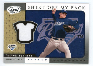Trevor Hoffman 2005 Leaf Shirt Off My Back Patch Relic #SB37