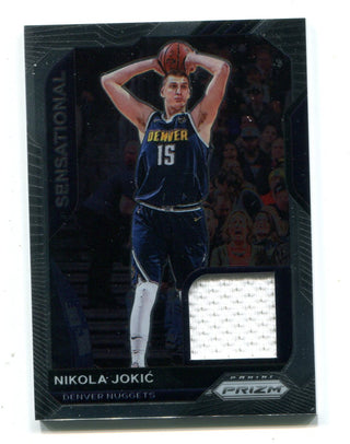 Nikola Jokic 2021 Panini Prizm #SSWNJK Sensational Jersey Card