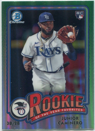 Junior Caminero 2024 Bowman Chrome Rookie Of The Year Favorites RC #ROY-8