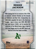 Reggie Jackson 2020 Topps Of The Class Greats Rainbow Foil Card #TCG-16 87/299