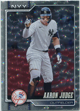 Aaron Judge 2026 Topps Silver Crackleboard Foil Board Card #1
