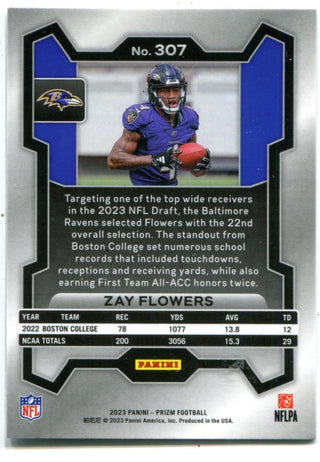 Zay Flowers 2023 Panini Prizm #307 Card