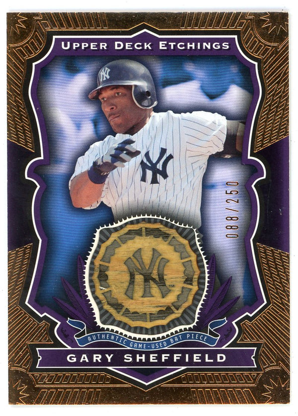 Gary Sheffield 2004 Upper Deck Etchings Bat Relic #BE-GS