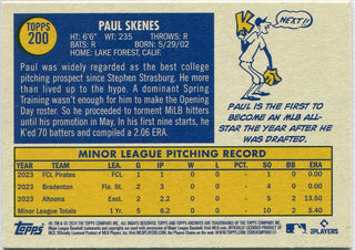 Paul Skenes 2024 Topps Heritage RC #200
