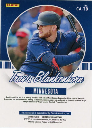 Travis Blankenhorn 2020 Panini Contenders Autographed RC #CA-TB