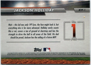Jackson Holliday 2024 Bowman Chrome Top 100 RC #BTP-1