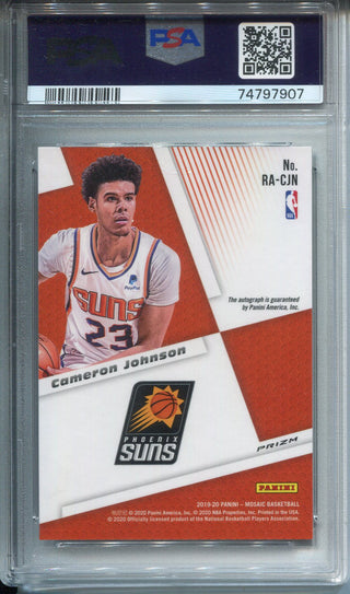 Cameron Johnson Autographed 2019 Panini Mosaic Rookie Card #RACJN PSA 9