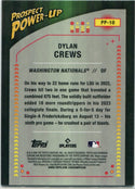 Dylan Crews 2024 Bowman Chrome Prospect Power-Up RC #PP-10