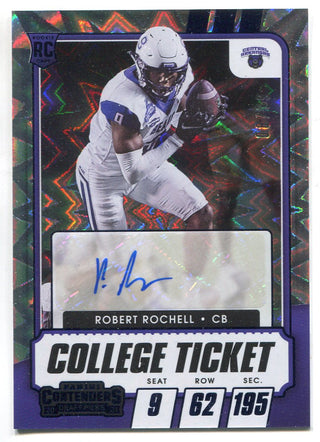 Robert Rochell 2021 Panini Contenders Draft Picks Autographed College Ticket /39