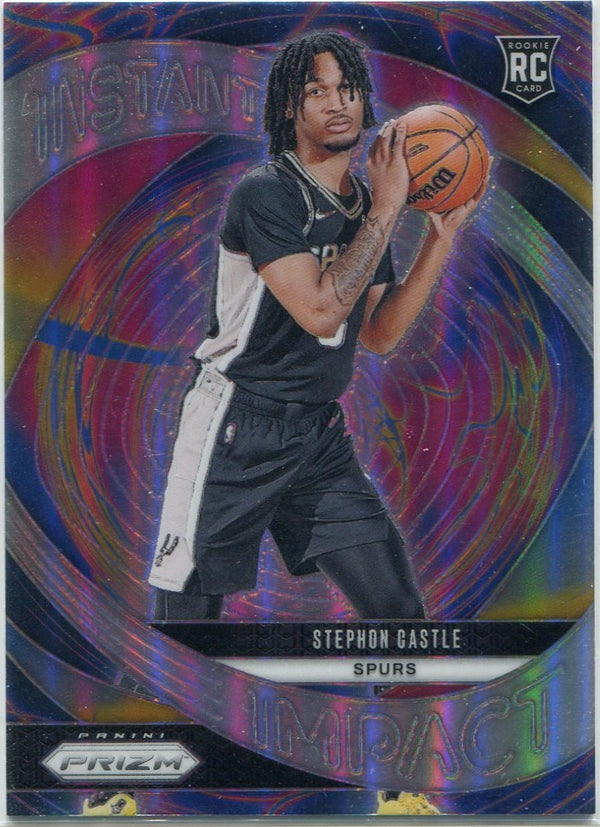 Stephon Castle 2024 - 2025 Panini Prizm Instant Impact Silver Prizm RC #4