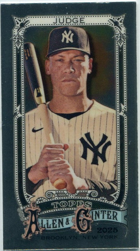 Aaron Judge 2025 Topps Allen & Ginter Chrome Mini Card #122