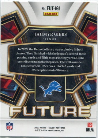 Jahmyr Gibbs 2023 Panini Select Future RC #FUT-JGI