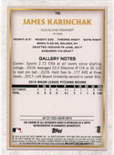 James Karinchak 2020 Topps Gallery Autographed RC #110