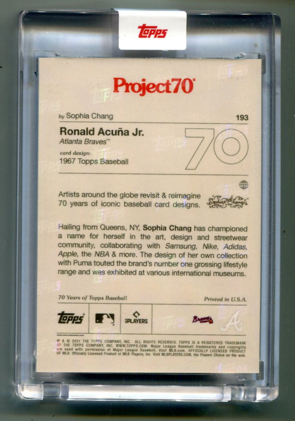 Ronald Acuna Jr. 2021 Topps Project 70 #193