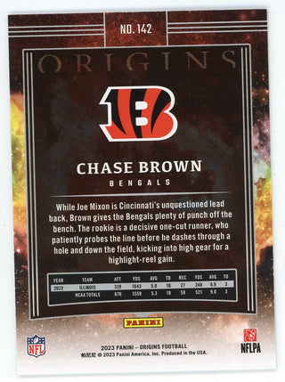 Chase Brown 2023 Panini Origins Rookie Card #142