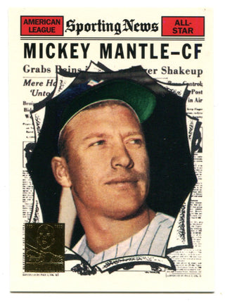 Mickey Mantle 1996 Topps #578 1961 Reprint Card