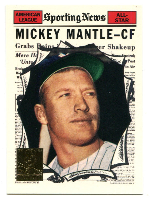 Mickey Mantle 1996 Topps #578 1961 Reprint Card