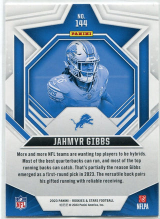 Jahmyr Gibbs 2023 Panini Rookies & Stars RC #144