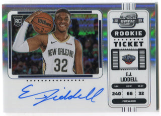 E.J. Liddell 2022-23 Panini Contenders Optic Autographed Rookie Ticket Variation #121