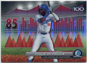Josue De Paula 2024 Bowman Chrome Scouts Top 100 RC #BTP-85