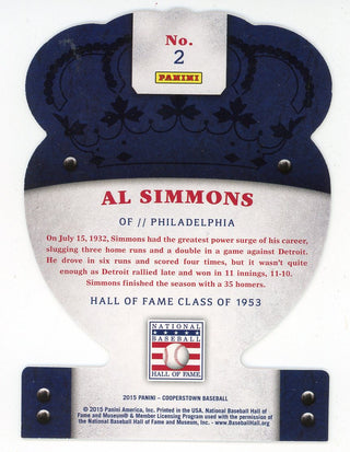 Al Simmons 2015 Panini Cooperstown Crown Royale #2