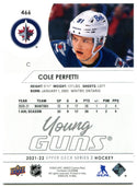 Cole Perfetti 2021-22 Upper Deck Young Guns RC #466