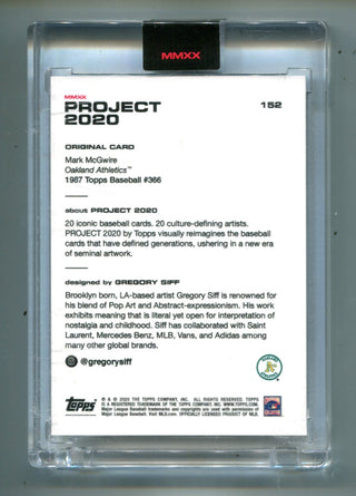 Mark McGwire Topps Project 2020 #152 Card