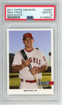 Mike Trout 2017 Topps Archives Snapshots #ASMT PSA MT 10