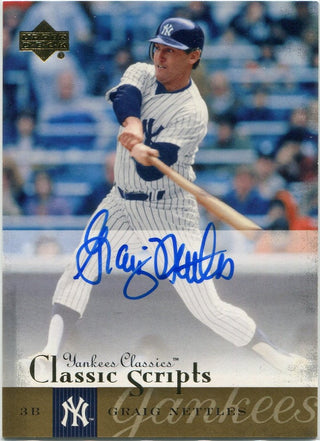 Graig Nettles 2004 Upper Deck Yankees Classics Classic Scripts Autographed Card #AU-27