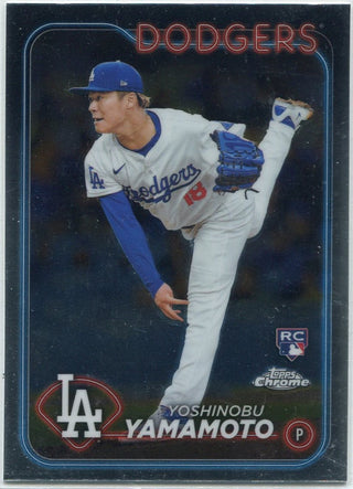 Yoshinobu Yamamoto 2024 Topps Chrome RC #18