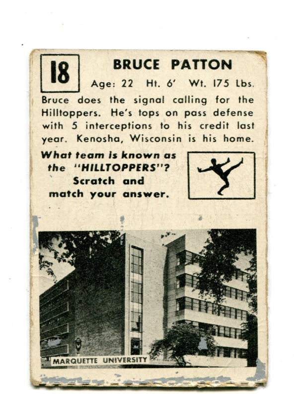 Bruce Patton  1951 Topps Magic #18 Card