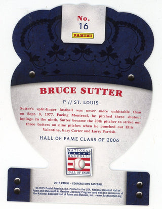 Bruce Sutter 2015 Panini Cooperstown Crown Royale #16