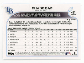 Shane Baz 2022 Topps Series Two #421 Card