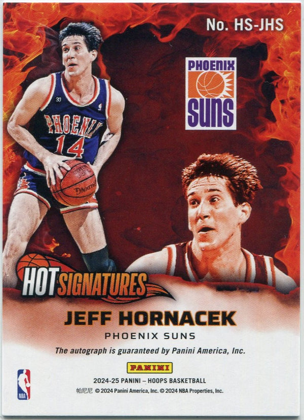 Jeff Hornacek 2024 - 2025 Panini Hoops Hot Signatures Autographed Card #HS-JHS