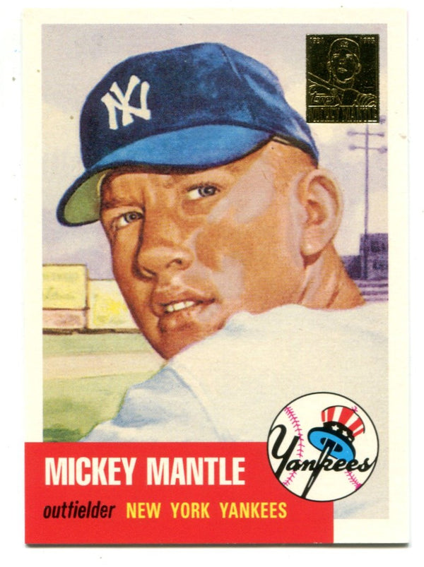 Mickey Mantle 1996 Topps #82 1953 Reprint Card