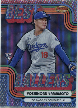 Yoshinobu Yamamoto 2024 Bowman's Best Best Ballers RC #BB-15
