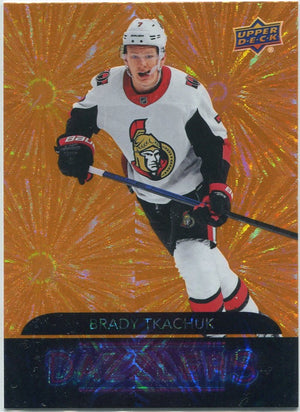 Brady Tkachuk 2020 - 2021 Upper Deck Dazzlers Orange Card #DZ-31