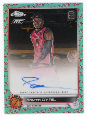 Somto Cyril 2023 Topps Chrome Autographed OTE #CA-SC3