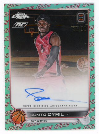 Somto Cyril 2023 Topps Chrome Autographed OTE #CA-SC3