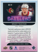 Brady Tkachuk 2020 - 2021 Upper Deck Dazzlers Orange Card #DZ-31