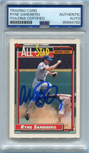 Ryne Sandberg 1992 Topps Autographed Card #387 PSA/DNA Certified