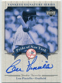 Lou Piniella 2003 Upper Deck Pride of NY Autographed Card #PN-LP