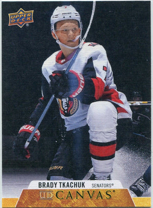 Brady Tkachuk 2020 - 2021 Upper Deck Canvas Card #D59