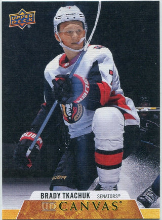 Brady Tkachuk 2020 - 2021 Upper Deck Canvas Card #D59