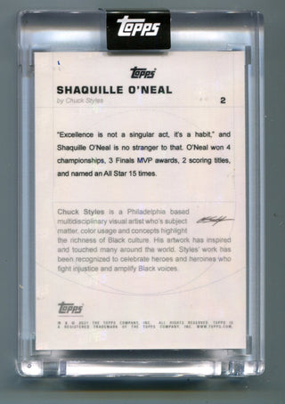 Shaquille O'Neal 2021 Topps #2 by Chuck Styles
