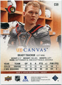 Brady Tkachuk 2020 - 2021 Upper Deck Canvas Card #D59