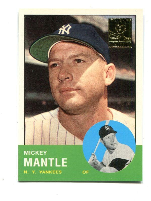 Mickey Mantle 1996 Topps #200 1963 Reprint Card