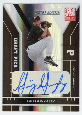 Gio Gonzalez Autographed 2004 Donruss Draft Picks #318