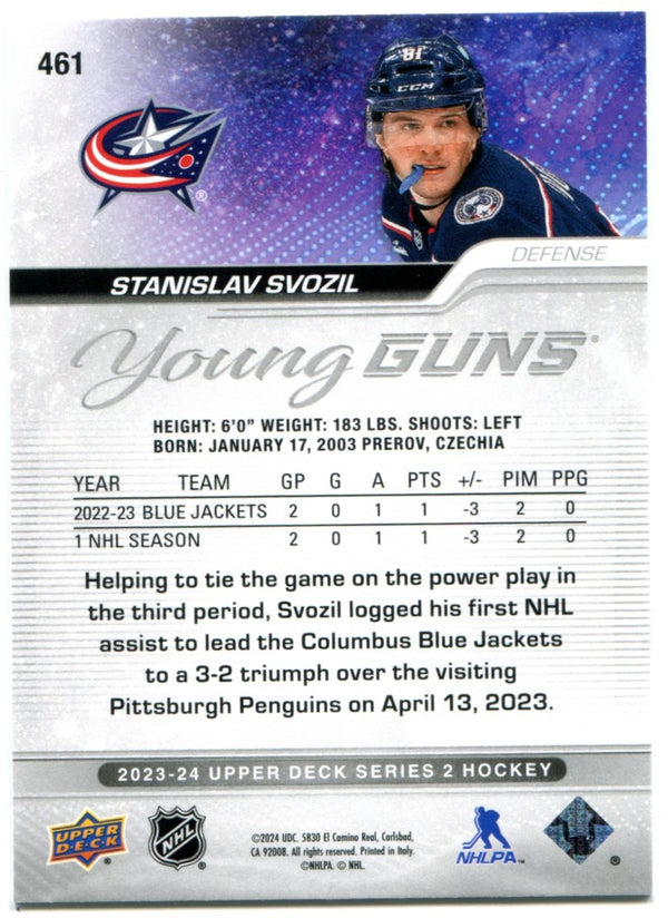 Stanislav Svozil 2023-24 Upper Deck Young Guns RC #461