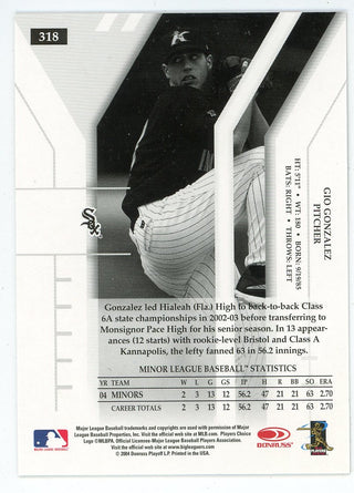Gio Gonzalez Autographed 2004 Donruss Draft Picks #318